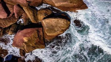 top-down luchtfoto kust achtergronden foto