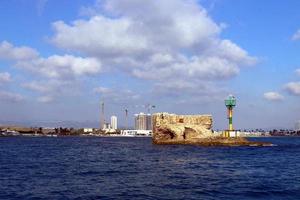 22. 09. 2018 . de stad acre is een oud fort en haven aan de Middellandse Zee in het noorden van Israël. foto