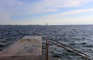 mediterrane kust in Noord-Israël foto