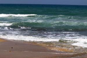 mediterrane kust in Noord-Israël foto