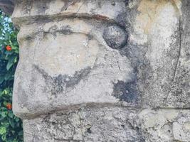 oude tulum ruïnes Maya site tempel piramides artefacten zeegezicht mexico. foto