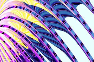 3d illustratie van een klassieke paarse abstracte gradiëntachtergrond met lijnen. moderne grafische textuur. geometrisch patroon.