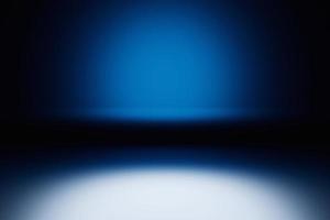3d illustratie lege ruimte met blauwe muren onder wit licht foto
