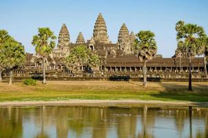 angkor wat 's werelds erfgoed in de provincie siem reap in cambodja. foto