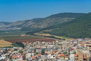 Galilea dorp onder de berg tabor foto