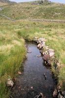 een uitzicht op het platteland van Wales in Snowdonia in de buurt van Lake Ogwen foto