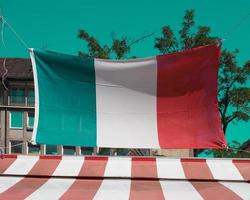 italiaanse vlag van italië foto