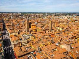 hdr luchtfoto van bologna foto