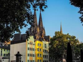 hdr cathedra gezien vanaf alter markt oude marktplein in de alt foto