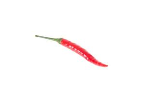 rode chili peper geïsoleerd op een witte achtergrond foto