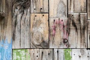 oude stukken hout blok muur textuur achtergrond foto