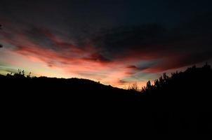 zonsopgang in de provincie siena foto