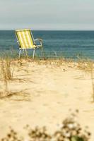 strandstoel op een strand