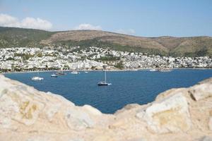 uitzicht op de stad Bodrum in Turkije foto