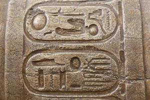 farao cartouche in memphis, cairo, egypte foto