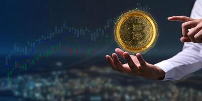 handel handel crypto valuta munten bitcoin uitwisselingen investeren metaverse aandelen foto