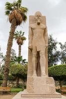 standbeeld van ramses II in memphis, cairo, egypte foto