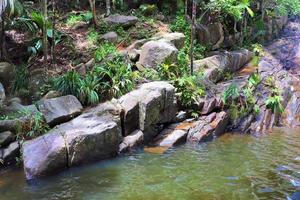 mooie impressies van het tropische landschap op het paradijselijke eiland van de seychellen foto