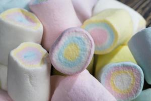 multi gekleurde zoete zachte marshmallow foto