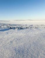 sneeuw na sneeuwval, veld foto