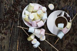 zoete zachte marshmallows foto