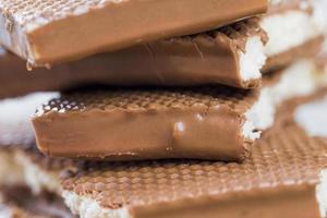 chocolade witte suiker vulling foto