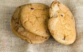 ronde gebakken koekjes foto