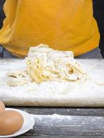 tarwe pasta, close-up foto