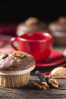 muffin en kopje koffie foto