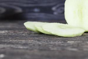 gesneden appel, close-up foto