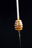 huidige dikke en heerlijke zoete honing, close-up foto