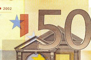 euro, van dichtbij gefotografeerd foto