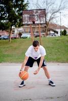 basketbal actie foto