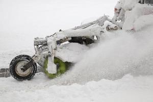 de weg in het winterseizoen foto