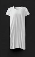 witte kleur slim fit t-shirtmodel met korte mouwen en lange mouwen foto
