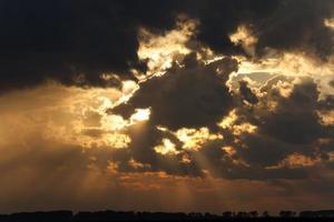 de lucht, zonsondergang foto