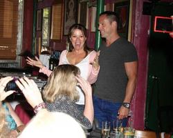 los angeles, 1 aug - nancy lee grahn, william devry bij het william devry fanclub-evenement in de californische kantine op 1 augustus 2014 in los angeles, ca foto