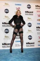 los angeles, 19 mei - madonna in de perszaal bij de billboard music awards 2013 in de mgm grand garden arena op 19 mei 2013 in las vegas, nv foto