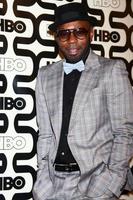 los angeles, 13 jan - nelsan ellis arriveert op het hbo post golden globe-feest van 2013 in het beverly hilton hotel op 13 januari 2013 in beverly hills, ca foto