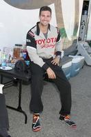 Los Angeles, 21 februari - James Maslow bij de Grand Prix of Long Beach Pro Celebrity Race-training op de Willow Springs International Raceway op 21 maart 2015 in Rosamond, Californië foto