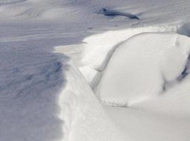 sneeuw drift, close-up foto