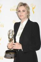 vlos angeles, 12 sep - jane lynch bij de primetime creative emmy awards perskamer in het microsoft theater op 12 september 2015 in los angeles, ca foto