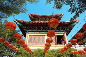 Chinese lantaarns tijdens nieuwjaarsfestival foto
