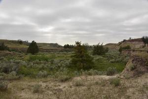 landelijke badlands in het middenwesten van Zuid-Dakota foto