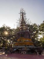 pagode en tempelbouw in thailand foto
