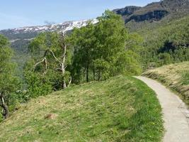 flam en de aurlandsfjord in noorwegen foto