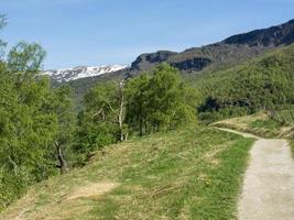 flam en de aurlandsfjord in noorwegen foto