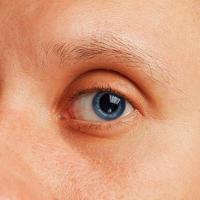 mannelijk oog, close-up foto
