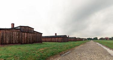 auschwitz, polen, 18 september 2021 auschwitz birkenau kampkazerne. foto