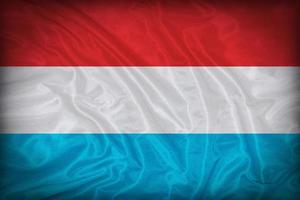 luxemborg vlagpatroon op de stoffentextuur, vintage stijl